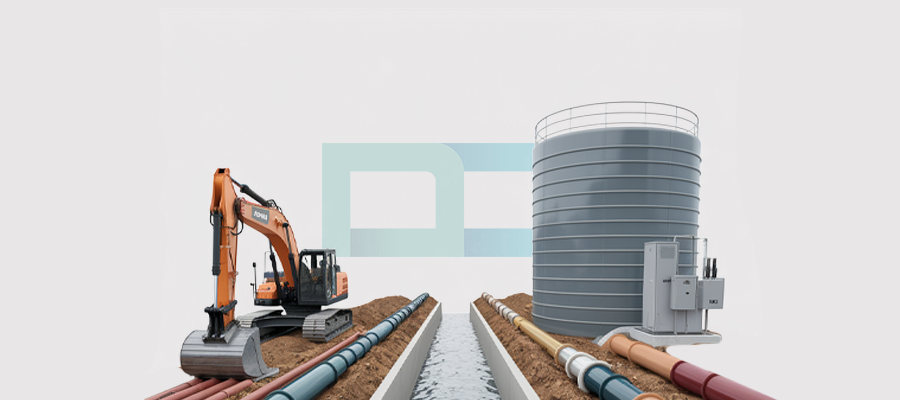 Filtering a channel with a length of 6000 meters And a water network.